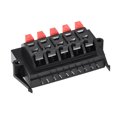 thumbnail image 3 of Unique Bargains 10 Way  Spring Speaker Terminal Clip Push Release Connector Audio Cable Terminals Strip Block Black Red WP10-11, 2Pcs, 3 of 3