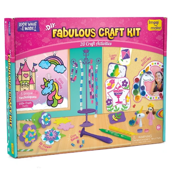 Imagimake Fabulous Craft Kit | Creative Toy & DIY Set | Arts and Crafts for Kids | Activity Craft Kits | Gifts for 5 6 7 8 9 10 11 12 Years