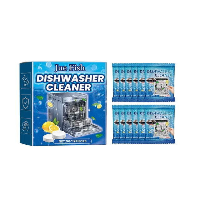 Pcksrro Home Cleaning Products Deal!Dishwasher Cleaning Tablets Multi-effect Solid Cleaning Tablets Special Dishwashing Tablets Kitchenware Descaling Tablets Tableware Washing Blocks Decontam