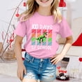 thumbnail image 2 of LUOGENLI T-Shirt pour Filles Garçon et Fille Mode Décontractée Imprimé Col Rond Ample Manche Courte T-Shirt Haut Boho Maxi Hauts 8-9 Ans, 2 of 4