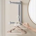 thumbnail image 2 of AYktou Home Organizers and Storage Clothes Hanger Storage Artifact Retractable Punch Wall Mounted Clothes Hanger Storage Rack Multi Purpose Stable Storage Rack for Party Indoors, 2 of 8