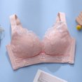 thumbnail image 3 of Soutien-gorge Sans Fil de Maintien pour Femmes, Soutien-Gorge Rembourré, Encolure en V, Style Moulé, W-886, Roses, TTG, 3 of 3
