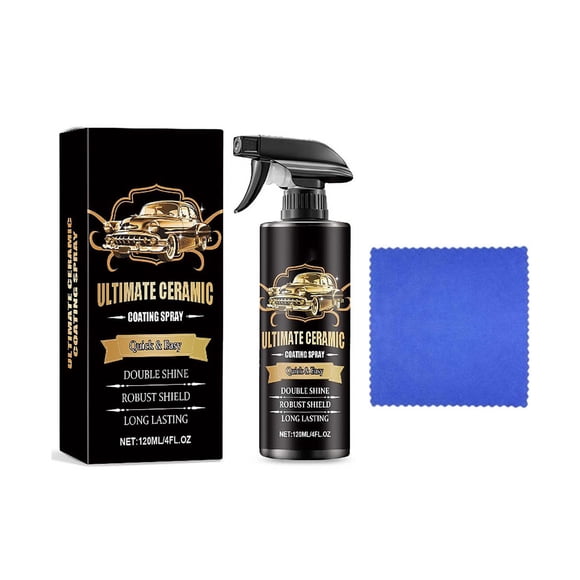 Amzcrzy Détachant Revêtement de Voiture Agent de Revêtement Cirage de Peinture Anti-Salissures Éclaircissant Agent de Placage Cristal Revêtement de Peinture de Voiture Vaporisateur Hydrofuge pour Toute la Voiture 120 ml Articles de Nettoyage
