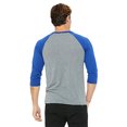 thumbnail image 2 of Bella + Canvas Unisex 3/4-Sleeve Baseball T-Shirt, 2 of 3