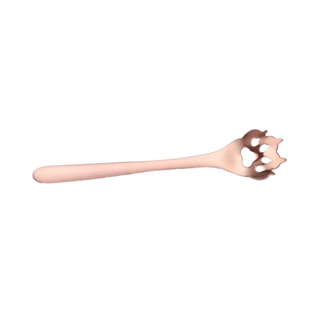 Redempat Cute Tea Spoon Exquisite Stainless Steel Spoon For Tea Drinking Teaware Dog Paw Colander Ros 1 1Set