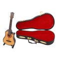 thumbnail image 2 of Wooden Miniature Guitar, Mini Musical Instrument Musical Instrument Electric Guitar Model Basswood Guitar Model  For Desk For Office 10cm Cutaway Guitar,13cm Cutaway Guitar, 2 of 8
