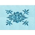 thumbnail image 1 of Ahgly Company Machine Washable Indoor Rectangle Transitional Electric Blue Area Rugs, 5' x 8', 1 of 7