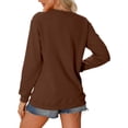 thumbnail image 4 of Chandail de Mode d'Hiver pour Femmes, Imprimé Festif de Noël, Haut à Col Rond, Chandails à Capuchon Mignons pour Femmes, Chandail à Capuchon pour Femmes, Chandails Confortables pour Femmes, Chandails à Capuchon Butter pour Femmes, Sweat pour Dames, Softball pour Filles, Échauffement, 4 of 5