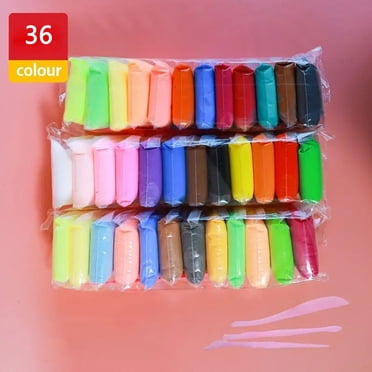 36-Color Air Dry Modeling Clay Kit with Tools, Non-Toxic DIY Craft Set for Kids, Soft & Safe Material for Sculpting & Creative Play