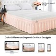 thumbnail image 2 of SGI Bedding 9 Inch Wrap Around Bed Skirt | Microfiber Bed Skirt | Fade Resistant, Wrinkle Free, Anti-static, Decorative, Extra Storage Space, Clutter-Free | Twin, Peach, 2 of 6