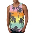 thumbnail image 1 of LSLJS Débardeur Homme Hawaïen Imprimé 3D Sans Positionnement T-shirt Sans Manches Décontracté Sport, 1 of 4