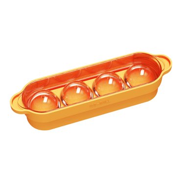 Summer Cameland Homemade Ice Cube Molds 4 Grids Ice Ball Molder Ice Tray Home Refrigerator Homemade Ice Cubes Spherical Ice Cubes Ice Molder Ice Cubes Molds