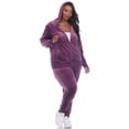 thumbnail image 2 of White Mark Ensemble de Survêtement en Velours pour Femmes, 2 Pcs, 2 of 6