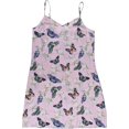 thumbnail image 1 of Anuschka Robe Nuisette Imprimée pour Femmes - Collection de Vêtements de Nuit Faite de Polysoie 100 % Recyclée - Butterfly Melody, TG, 1 of 5