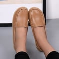 thumbnail image 3 of Dakaela Mocassins pour Femmes à Enfiler Décontractés pour Conduite et Travail, Plats, Bout Rond, Chaussures de Marche, Brun 8, 3 of 6