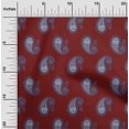 thumbnail image 1 of oneOone Cotton Poplin Fabric Paisley Block Printed Craft Fabric BTY 56 Inch Wide, 1 of 4