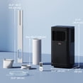 thumbnail image 3 of HOMCOM Climatiseur Portatif de 8000 BTU pour Pièce jusqu'à 344 Pi2, Noir, 3 of 10
