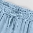 thumbnail image 4 of Timegard Wide Leg Pants for Women Elastic Waisted Drawstring Lightweight Casual Loose Pants with Pockets, 4 of 6
