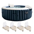thumbnail image 1 of INTEX PureSpa Plus Spa Gonflable Portable et Plateau à Collations Amovible (Lot de 4), 1 of 10