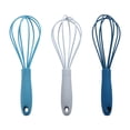 thumbnail image 1 of Mainstays Silicone Mini Whisk, Navy, Grey, or Teal, 6.5in, 1 of 9