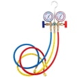 thumbnail image 1 of Amdohai Refrigerant Manifold Gauge Set Air Conditioning Tools with Hose and Hook for R12 R22 R404A R134A, 1 of 8
