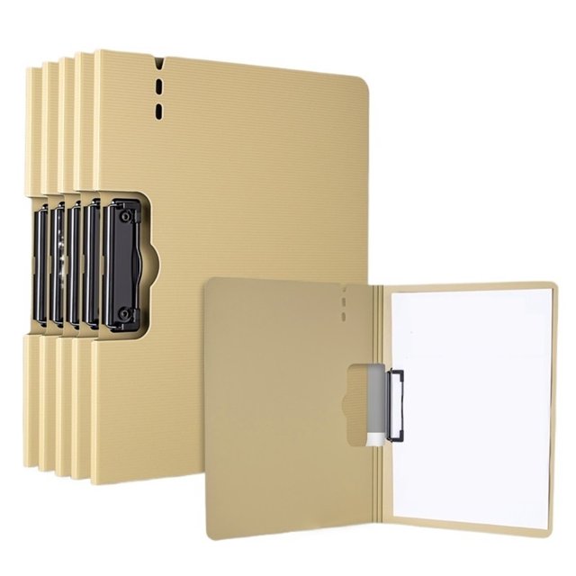 5 Pcs Pince Unique Dossier A4 Multifonction Pliable Bloc-Notes Stockage de Données Fournitures de Bureau
