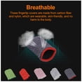 thumbnail image 3 of 2 Pieces Sweatproof Anti-Slip Fingertip Carbon Fiber Sleeves Game Smooth Operation Stretch Controllers Gamers Hand Accessories Type 1, 3 of 8