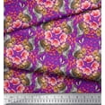 thumbnail image 3 of Soimoi Poly Georgette Fabric Floral,Hummingbird & Squirrel Animal Fabric Prints by Yard 52 Inch Wide, 3 of 3