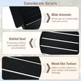 thumbnail image 4 of Gymax Patio Dining Chairs Set of 4 w/Wide Armrests Curved Seat Wood Grain for Backyard Black, 4 of 9