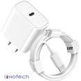 thumbnail image 3 of For Apple I phone Charger USB C Wall Charger Fast Charging 20W PD Dual ( MFI Certified) port Adapter with 3FT Lighting Cable Compatible with iPhone 13/13 Pro/12/12 Pro,11/10/X XS, 3 of 8