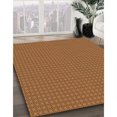 thumbnail image 3 of Ahgly Company Machine Washable Indoor Square Transitional Mahogany Brown Area Rugs, 6' Square, 3 of 7