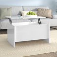 thumbnail image 1 of vidaXL Coffee Table High Gloss White 80x55.5x41.5 cm Engineered Wood, 1 of 5