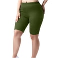 thumbnail image 1 of Women Plus Size Biker Shorts Gym Workout Running Yoga Athletic Shorts, 1 of 7
