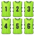 thumbnail image 4 of 12 PCS Adults Soccer Pinnies Quick Drying Football Team Jerseys, 4 of 8