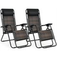 thumbnail image 4 of Gymax Set of 2 Folding Rattan Patio Lounge Chair Recliner w/ Headrest, 4 of 10