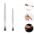 thumbnail image 2 of SHISUYAN 2pcs Craft Tweezers Stainless Steel Stamp Tweezers Multipurpose Metal Tweezers Crafting Tools, 2 of 7