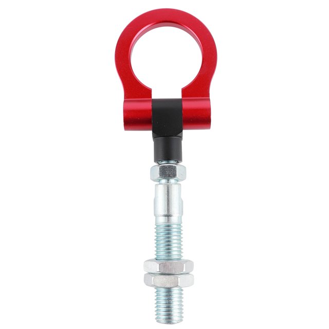 Tow Hook Red Folding Ring Car Racing Tow Hook Front Auto Trailer Heavy Duty Tow Hook Red Folding Ring Racing Car Refitting Fit For Veloster 2012-2017