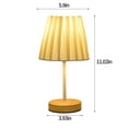 thumbnail image 2 of Lampe de Bureau à DEL Lampe de Bureau en Bois Massif à DEL, Lampe de Bureau d'Étude en Tissu Stable, Convient à la Décoration de la Maison, Lampe de Nuit Chaude en Lin Uni, Éclairage Intérieur Lampe de Bureau Lumières à DEL pour Chambre, 2 of 6