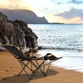 thumbnail image 2 of Goplus 1 PCS Chaise de Camping Pliante avec Repose-Pieds Dossier Réglable Coussin Rembourré, 2 of 10