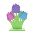 thumbnail image 1 of EGNMCR Easter Decorations For The Home Easter Decor Easter Wooden Crafts Painted Rabbit Chick Tulips Eggs Table Decoration Crafts Ornaments Easter Decorations, 1 of 2