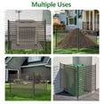 thumbnail image 4 of Rustproof Metal Fence – 3 Panels 47"H x 9'L – Decorative Animal & Privacy Barrier – No-Dig Edging for Flower Beds – Patio & Backyard – Easy Setup – Brown, 4 of 6