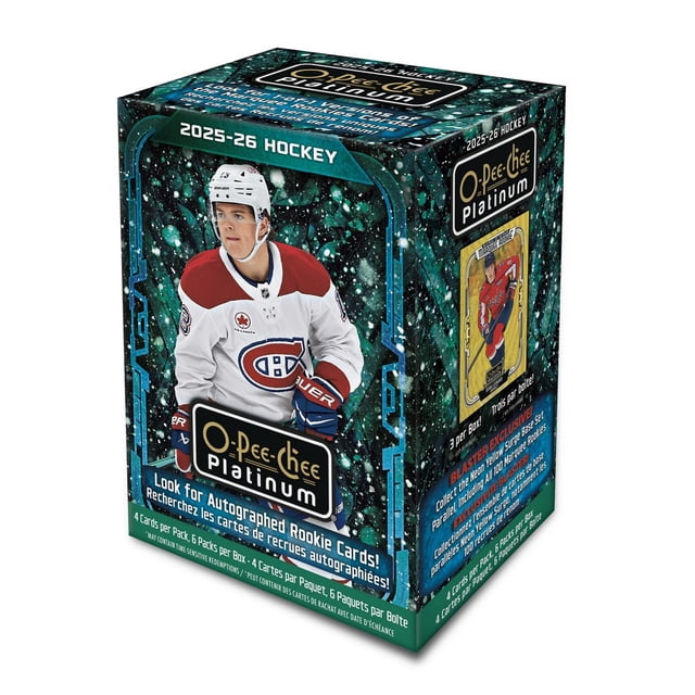 2025-26 Upper Deck O-Pee-Chee Platinum Hockey Trading Cards Blaster Box