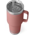 thumbnail image 1 of YETI Rambler Tasse en Paille 35 oz, Isolée sous Vide, Acier Inoxydable, Rose Grès, 1 of 8