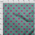 thumbnail image 2 of oneOone Tissu Georgette Viscose Imprimé Feuilles & Lotus Tissu au Mètre 42 Pouces de Large, 2 of 4