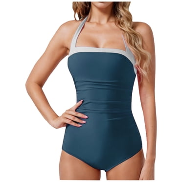 TACILIP Swim Suits for Women 1 Piece Bathing Suit Womens Swimsuits Square Neck Swimwear