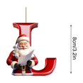 thumbnail image 3 of Vaidha 26 Letters Christmas Tree Decoration Pendant Christmas Tree Ornaments Personalized DIY Christmas Ornaments Christmas Decoration Xmas Tree Hanging Decor Feature, 3 of 5
