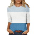 thumbnail image 1 of Pompotops T-shirt d'Été pour Femme, Mode, Ajusté, à Nouer, Col Rond, Manches Courtes, Liquidation, 1 of 5