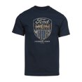 thumbnail image 1 of Gravity Trading T-Shirt à Manches Courtes Vintage Motors pour Hommes - Bleu Marine - Moyen, 1 of 1