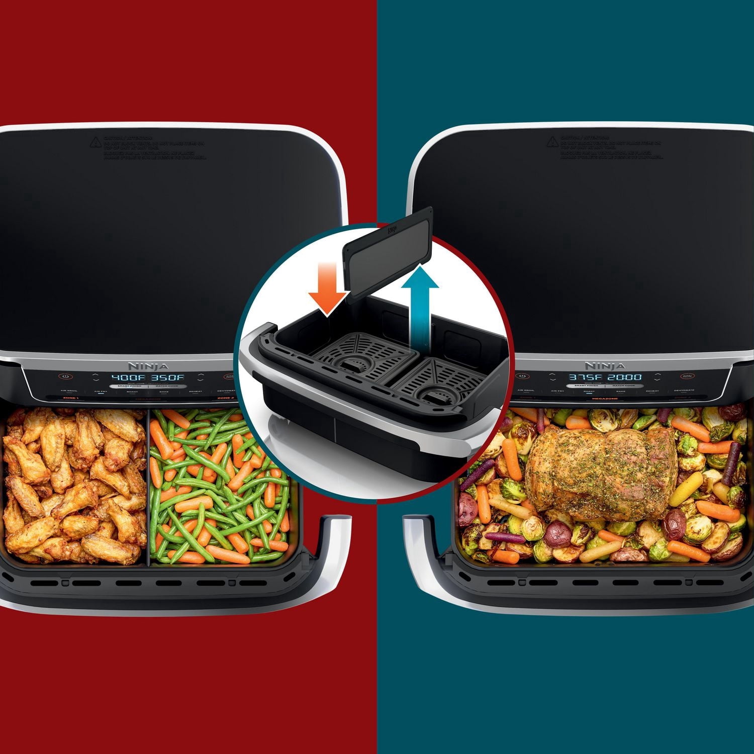 Ninja® Foodi® FlexBasket™ Air Fryer with 7-qt MegaZone™