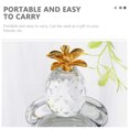 thumbnail image 4 of Crystal Pineapple Statue Living Room Tabletop Golden Leaf Pineapple Ornament, 4 of 7